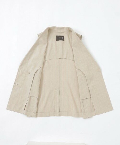 MACKINTOSH LONDON(L Size) / マッキントッシュ ロンドン (エル サイズ) ノーカラージャケット | 【L】リネンレーヨンストレッチジレ | 詳細10