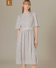 MACKINTOSH LONDON(L Size) / マッキントッシュ ロンドン (エル サイズ) ロング・マキシ丈ワンピース | 【L】【BIBURY FLOWER 001】ドローイングシャドーバイブリーワンピース