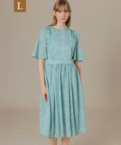 MACKINTOSH LONDON(L Size) / マッキントッシュ ロンドン (エル サイズ) ロング・マキシ丈ワンピース | 【L】【BIBURY FLOWER 001】ドローイングシャドーバイブリーワンピース