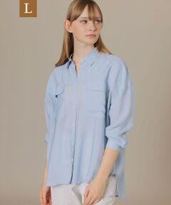 MACKINTOSH LONDON(L Size) / マッキントッシュ ロンドン (エル サイズ) シャツ・ブラウス | 【L】シアーキュプラシフォンブラウス