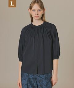 MACKINTOSH LONDON(L Size) / マッキントッシュ ロンドン (エル サイズ) シャツ・ブラウス | 【L】コットンナイロンストレッチノーカラーブラウス