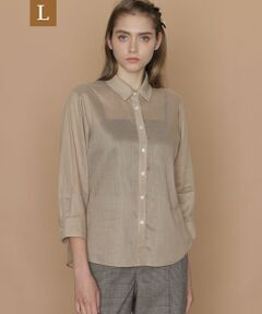 MACKINTOSH LONDON(L Size) / マッキントッシュ ロンドン (エル サイズ) シャツ・ブラウス | 【L】ピケボイルブラウス