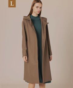 【L】【CHRYSTON/クリストン】ウールダブルクロスフーデットコート