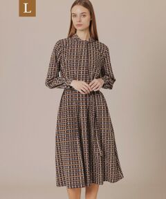 MACKINTOSH LONDON(L Size) / マッキントッシュ ロンドン (エル サイズ) ロング・マキシ丈ワンピース | 【L】クラシカルチェックプリントワンピース