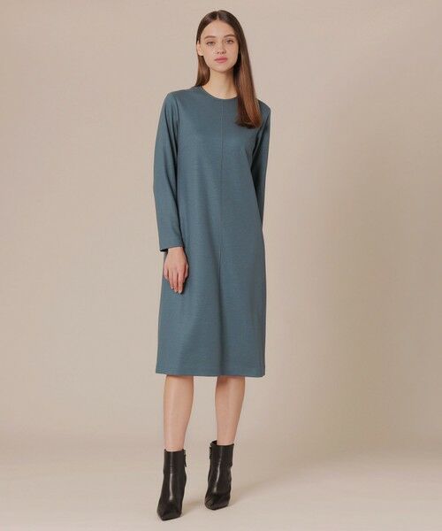 MACKINTOSH LONDON(L Size) / マッキントッシュ ロンドン (エル サイズ) ロング・マキシ丈ワンピース | 【L】【婦人画報掲載】ウォッシャブルスムースウールワンピース | 詳細2