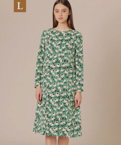 MACKINTOSH LONDON(L Size) / マッキントッシュ ロンドン (エル サイズ) ロング・マキシ丈ワンピース | 【L】【婦人画報掲載】ブロッサムプリントワンピース