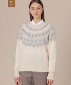 MACKINTOSH LONDON(L Size) / マッキントッシュ ロンドン (エル サイズ) ニット・セーター | 【L】【婦人画報掲載】フェアアイルパターンニットプルオーバー