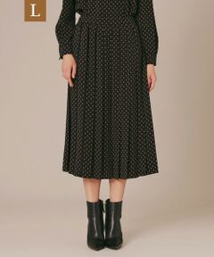 MACKINTOSH LONDON(L Size) / マッキントッシュ ロンドン (エル サイズ) ロング・マキシ丈スカート | 【L】【婦人画報掲載】ジオメトリックドットプリントスカート