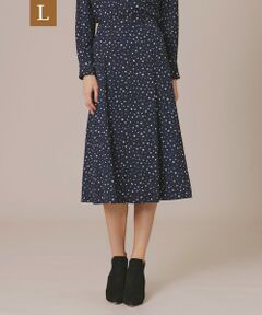 MACKINTOSH LONDON(L Size) / マッキントッシュ ロンドン (エル サイズ) ロング・マキシ丈スカート | 【L】スクラッチドットプリントスカート