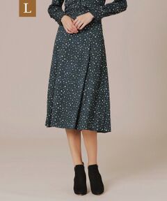 MACKINTOSH LONDON(L Size) / マッキントッシュ ロンドン (エル サイズ) ロング・マキシ丈スカート | 【L】スクラッチドットプリントスカート