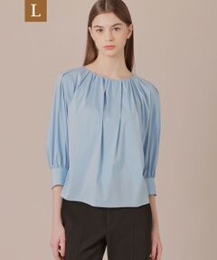 MACKINTOSH LONDON(L Size) / マッキントッシュ ロンドン (エル サイズ) シャツ・ブラウス | 【L】コットンナイロンストレッチノーカラーブラウス