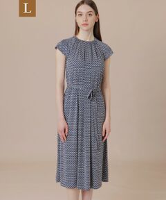 MACKINTOSH LONDON(L Size) / マッキントッシュ ロンドン (エル サイズ) ロング・マキシ丈ワンピース | 【L】レードルプリントワンピース