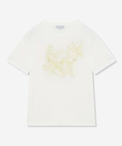 【L】ボタニカルリーフプリントTシャツ