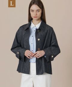 MACKINTOSH LONDON(L Size) / マッキントッシュ ロンドン (エル サイズ) その他アウター | 【L】【婦人画報掲載】【ROSLEY/ロズリー】リアクティブデニムステンカラーショートコート