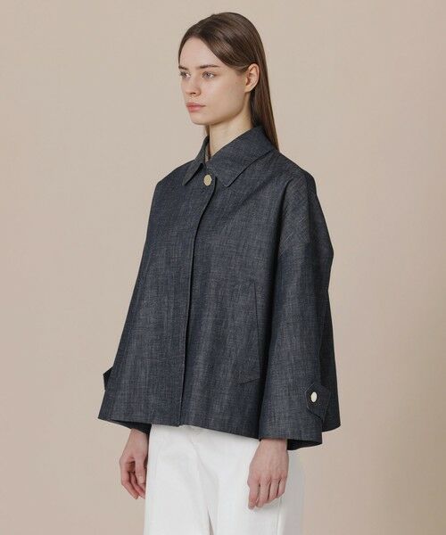 MACKINTOSH LONDON(L Size) / マッキントッシュ ロンドン (エル サイズ) その他アウター | 【L】【婦人画報掲載】【ROSLEY/ロズリー】リアクティブデニムステンカラーショートコート | 詳細3