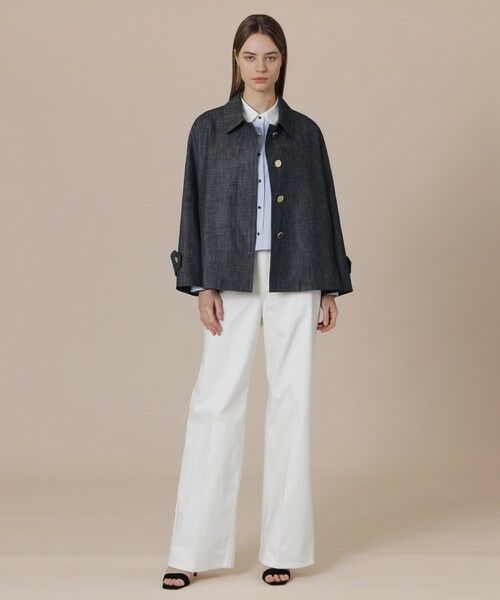 MACKINTOSH LONDON(L Size) / マッキントッシュ ロンドン (エル サイズ) その他アウター | 【L】【婦人画報掲載】【ROSLEY/ロズリー】リアクティブデニムステンカラーショートコート | 詳細1