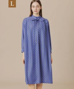 MACKINTOSH LONDON(L Size) / マッキントッシュ ロンドン (エル サイズ) ロング・マキシ丈ワンピース | 【L】ハミングバスケットプリントワンピース