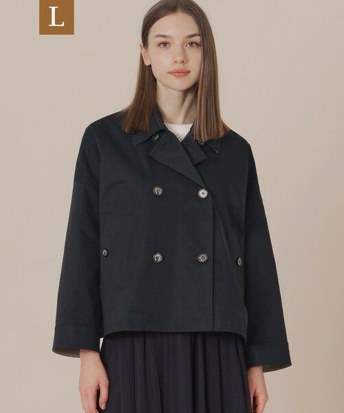 MACKINTOSH LONDON(L Size)/マッキントッシュ ロンドン (エル サイズ) 【L】【FYVIE/フィビー】バイカラータフタダブルブレストコート ネイビー 44 MACKINTOSH LONDON(L Size)/マッキントッシュ ロンドン (エル サイズ) 【L】【FYVIE/フィビー】バイカラータフタダブルブレストコート ネイビー 44
