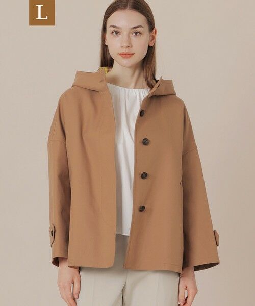 MACKINTOSH LONDON(L Size)/マッキントッシュ ロンドン (エル サイズ) 【L】【婦人画報掲載】【ROSLEY/ロズリー】コットンチェックダブルクロスフーデットコート ベージュ6 44 MACKINTOSH LONDON(L Size)/マッキントッシュ ロンドン (エル サイズ) 【L】【婦人画報掲載】【ROSLEY/ロズリー】コットンチェックダブルクロスフーデットコート ベージュ6 44