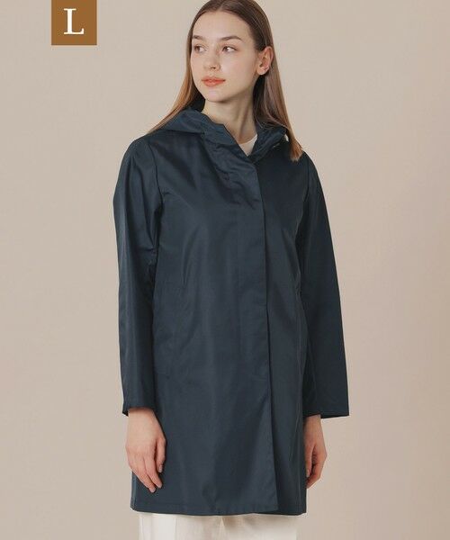 MACKINTOSH LONDON(L Size)/マッキントッシュ ロンドン (エル サイズ) 【L】【婦人画報掲載】【CHRYSTON/クリストン】セミブライトナイロンツイルフーデットコート ネイビー 44 MACKINTOSH LONDON(L Size)/マッキントッシュ ロンドン (エル サイズ) 【L】【婦人画報掲載】【CHRYSTON/クリストン】セミブライトナイロンツイルフーデットコート ネイビー 44