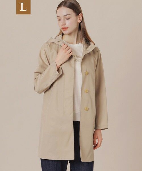 MACKINTOSH LONDON(L Size)/マッキントッシュ ロンドン (エル サイズ) 【L】【婦人画報掲載】【CHRYSTON/クリストン】セミブライトナイロンツイルフーデットコート ベージュ 46 MACKINTOSH LONDON(L Size)/マッキントッシュ ロンドン (エル サイズ) 【L】【婦人画報掲載】【CHRYSTON/クリストン】セミブライトナイロンツイルフーデットコート ベージュ 46