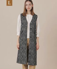 MACKINTOSH LONDON(L Size) / マッキントッシュ ロンドン (エル サイズ) ロング・マキシ丈ワンピース | 【L】ツイードジャンパースカート
