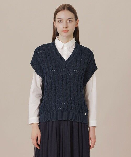 MACKINTOSH LONDON(L Size) / マッキントッシュ ロンドン (エル サイズ) ニット・セーター | 【L】ケーブルニットベスト | 詳細3