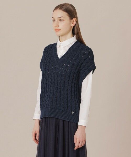 MACKINTOSH LONDON(L Size) / マッキントッシュ ロンドン (エル サイズ) ニット・セーター | 【L】ケーブルニットベスト | 詳細4