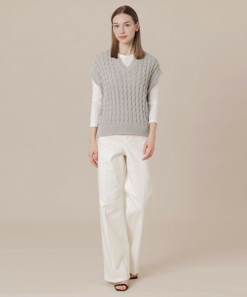 MACKINTOSH LONDON(L Size) / マッキントッシュ ロンドン (エル サイズ) ニット・セーター | 【L】ケーブルニットベスト | 詳細1