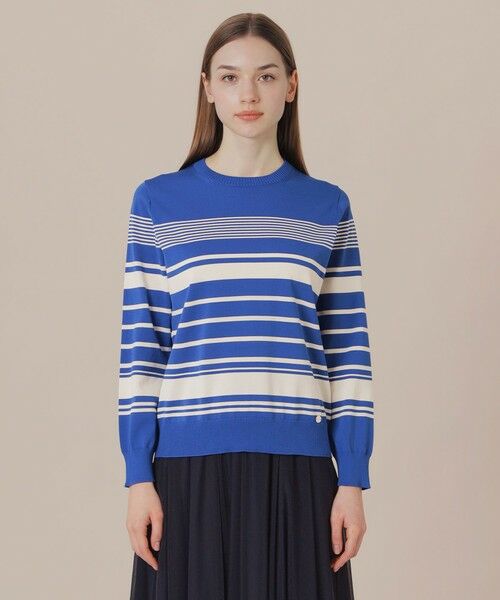 MACKINTOSH LONDON(L Size) / マッキントッシュ ロンドン (エル サイズ) ニット・セーター | 【L】イレギュラーボーダーニットプルオーバー | 詳細3