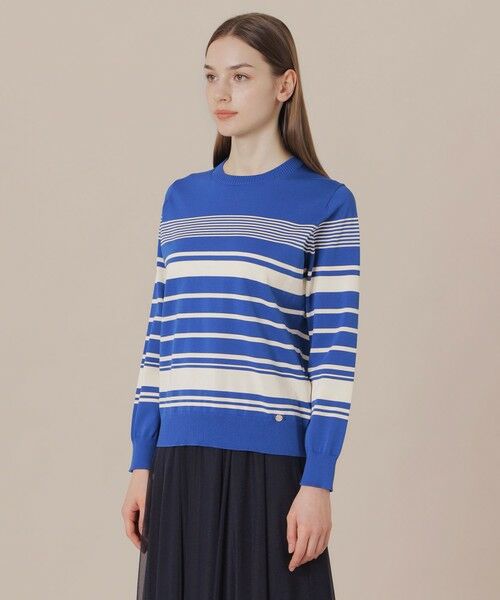 MACKINTOSH LONDON(L Size) / マッキントッシュ ロンドン (エル サイズ) ニット・セーター | 【L】イレギュラーボーダーニットプルオーバー | 詳細4