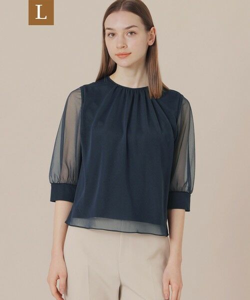 MACKINTOSH LONDON(L Size)/マッキントッシュ ロンドン (エル サイズ) 【L】シアージャージプルオーバー ネイビー 44 MACKINTOSH LONDON(L Size)/マッキントッシュ ロンドン (エル サイズ) 【L】シアージャージプルオーバー ネイビー 44