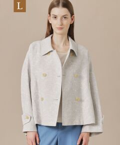 MACKINTOSH LONDON(L Size) / マッキントッシュ ロンドン (エル サイズ) その他アウター | 【L】【婦人画報掲載】【BIBURY FLOWER】【FYVIE/フィビー】バイブリーフラワージャカードショートコート