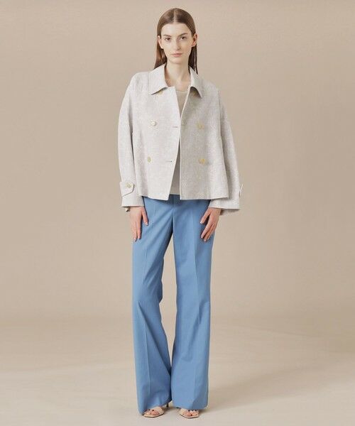 MACKINTOSH LONDON(L Size) / マッキントッシュ ロンドン (エル サイズ) その他アウター | 【L】【婦人画報掲載】【BIBURY FLOWER】【FYVIE/フィビー】バイブリーフラワージャカードショートコート | 詳細1