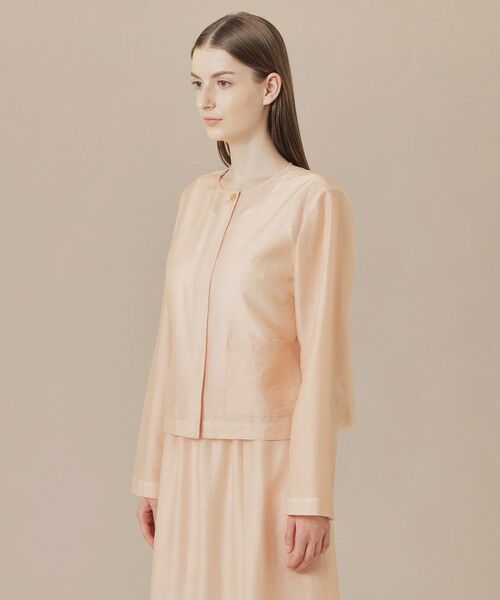 MACKINTOSH LONDON(L Size) / マッキントッシュ ロンドン (エル サイズ) ノーカラージャケット | 【L】シャイニーシアーノーカラージャケット | 詳細4