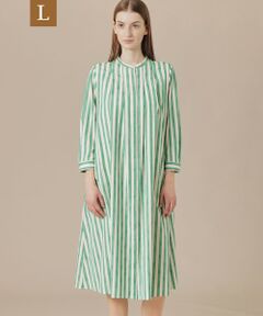 MACKINTOSH LONDON(L Size) / マッキントッシュ ロンドン (エル サイズ) ロング・マキシ丈ワンピース | 【L】【婦人画報掲載】ストライプフラワージャカードワンピース