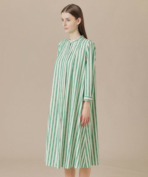 MACKINTOSH LONDON(L Size) / マッキントッシュ ロンドン (エル サイズ) ロング・マキシ丈ワンピース | 【L】【婦人画報掲載】ストライプフラワージャカードワンピース | 詳細4