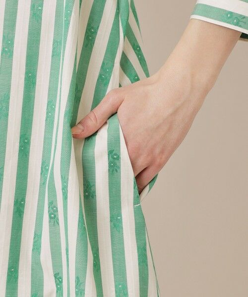 MACKINTOSH LONDON(L Size) / マッキントッシュ ロンドン (エル サイズ) ロング・マキシ丈ワンピース | 【L】【婦人画報掲載】ストライプフラワージャカードワンピース | 詳細7