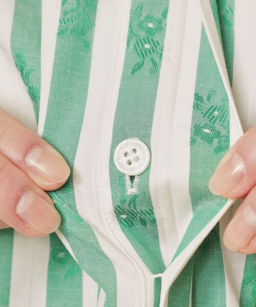 MACKINTOSH LONDON(L Size) / マッキントッシュ ロンドン (エル サイズ) ロング・マキシ丈ワンピース | 【L】【婦人画報掲載】ストライプフラワージャカードワンピース | 詳細8