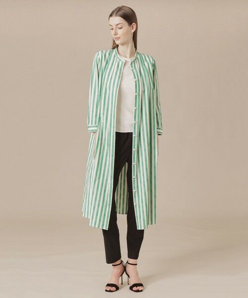 MACKINTOSH LONDON(L Size) / マッキントッシュ ロンドン (エル サイズ) ロング・マキシ丈ワンピース | 【L】【婦人画報掲載】ストライプフラワージャカードワンピース | 詳細2