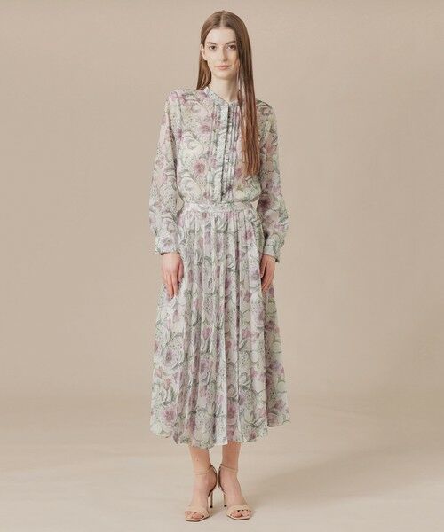 MACKINTOSH LONDON(L Size) / マッキントッシュ ロンドン (エル サイズ) シャツ・ブラウス | 【L】【BIBURY FLOWER】ドローイングカラーバイブリーフラワーブラウス | 詳細1