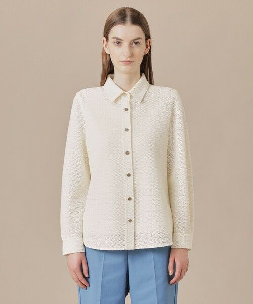 MACKINTOSH LONDON(L Size) / マッキントッシュ ロンドン (エル サイズ) シャツ・ブラウス | 【L】ソフトラッセルレースブラウス | 詳細3