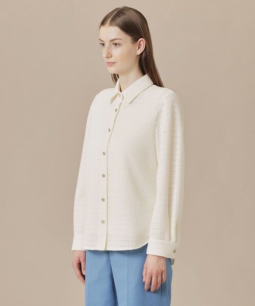 MACKINTOSH LONDON(L Size) / マッキントッシュ ロンドン (エル サイズ) シャツ・ブラウス | 【L】ソフトラッセルレースブラウス | 詳細4