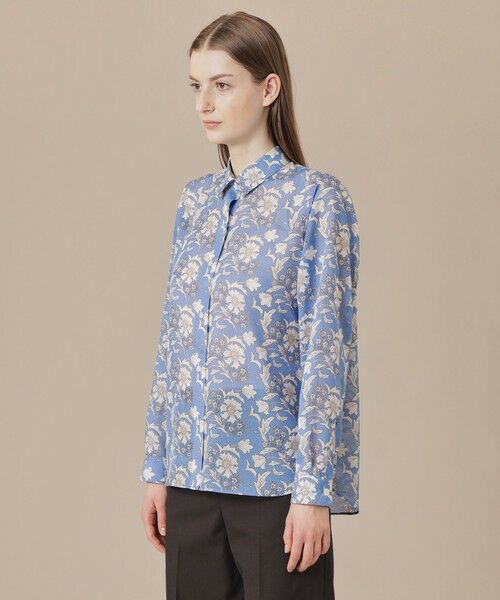 MACKINTOSH LONDON(L Size) / マッキントッシュ ロンドン (エル サイズ) シャツ・ブラウス | 【L】【婦人画報掲載】【BIBURY FLOWER】バイブリーフラワースパンボイルブラウス | 詳細5