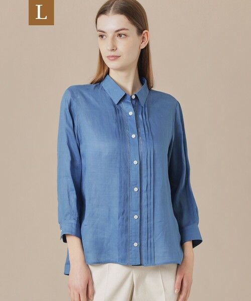 MACKINTOSH LONDON(L Size)/マッキントッシュ ロンドン (エル サイズ) 【L】シアーラミーシャツ ブルー4 44 MACKINTOSH LONDON(L Size)/マッキントッシュ ロンドン (エル サイズ) 【L】シアーラミーシャツ ブルー4 44