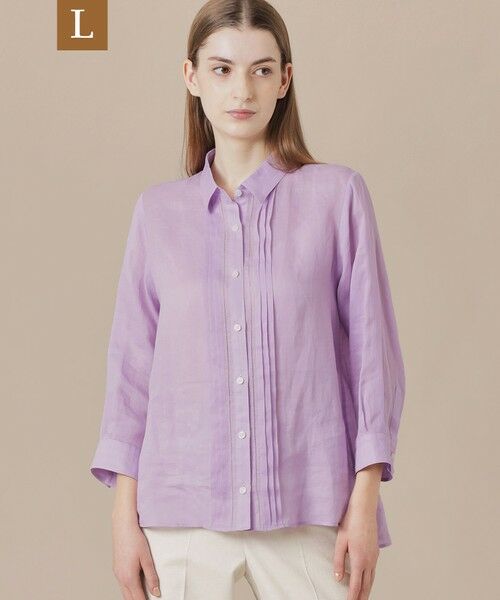 MACKINTOSH LONDON(L Size)/マッキントッシュ ロンドン (エル サイズ) 【L】シアーラミーシャツ パープル4 46 MACKINTOSH LONDON(L Size)/マッキントッシュ ロンドン (エル サイズ) 【L】シアーラミーシャツ パープル4 46