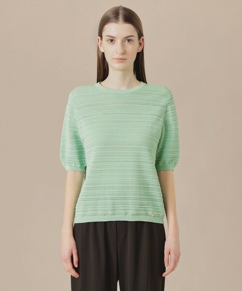 MACKINTOSH LONDON(L Size) / マッキントッシュ ロンドン (エル サイズ) ニット・セーター | 【L】【婦人画報掲載】バックパターンボーダーニットプルオーバー | 詳細3