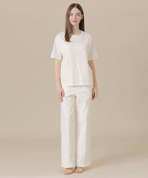 MACKINTOSH LONDON(L Size) / マッキントッシュ ロンドン (エル サイズ) カットソー | 【L】【婦人画報掲載】【The Essential Collection】プレーティング天竺半袖Ｔシャツ | 詳細1