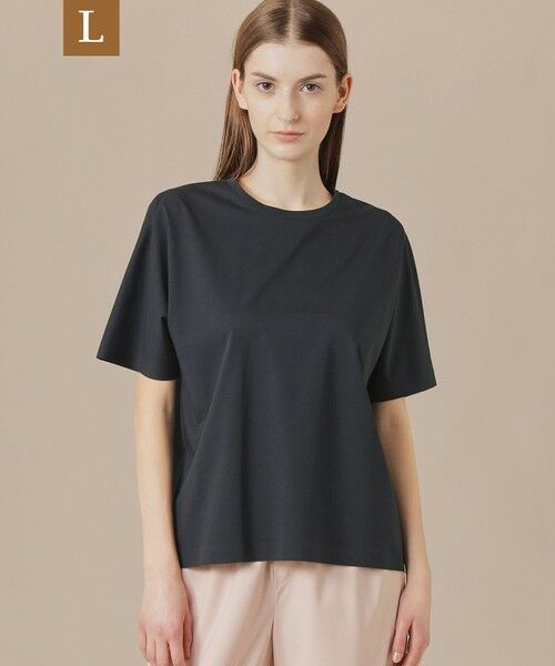 MACKINTOSH LONDON(L Size)/マッキントッシュ ロンドン (エル サイズ) 【L】【婦人画報掲載】【The Essential Collection】プレーティング天竺半袖Tシャツ ネイビー 44 MACKINTOSH LONDON(L Size)/マッキントッシュ ロンドン (エル サイズ) 【L】【婦人画報掲載】【The Essential Collection】プレーティング天竺半袖Tシャツ ネイビー 44