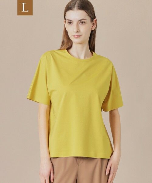 MACKINTOSH LONDON(L Size)/マッキントッシュ ロンドン (エル サイズ) 【L】【婦人画報掲載】【The Essential Collection】プレーティング天竺半袖Tシャツ イエロー 44 MACKINTOSH LONDON(L Size)/マッキントッシュ ロンドン (エル サイズ) 【L】【婦人画報掲載】【The Essential Collection】プレーティング天竺半袖Tシャツ イエロー 44